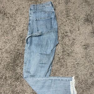 Fashion Nova Blue Ankle Cropped Jeans
